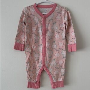 Old Navy Pink Pear-Print Footed One-Piece